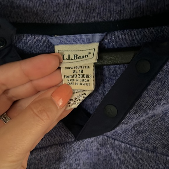L.L.Bean Fleece Pullover - Picture 3 of 3